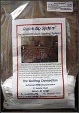 how to load a quilt, quilt frame, pins, zipper, plastic rods, APQS, longarm quilting, longarm machine