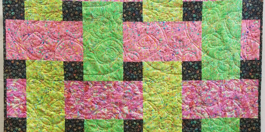 Completed Woven Treasures quilt