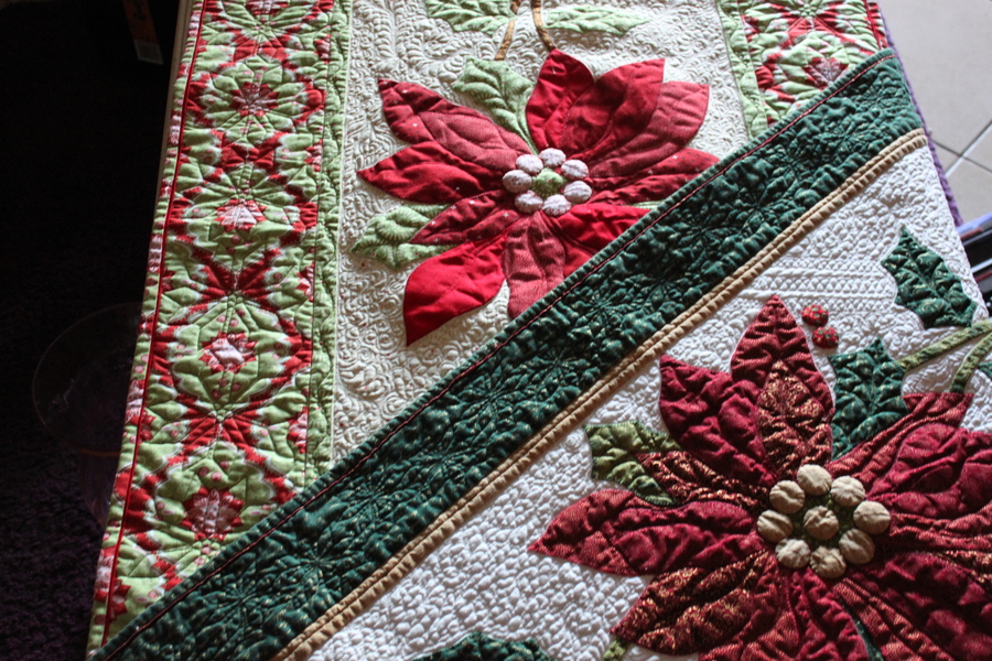 both quilts laid next to each other