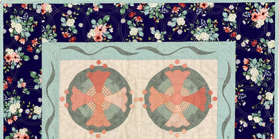 Free quilt pattern: Tulip Wheels - APQS