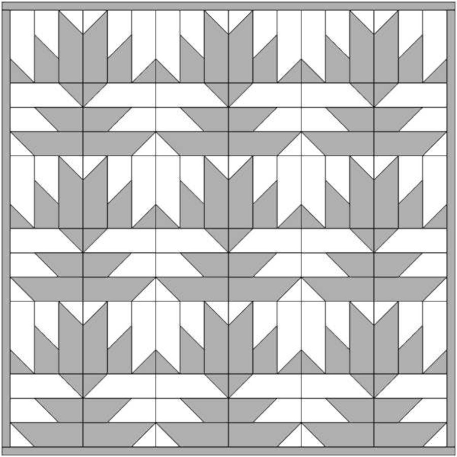 Quick Quilt Top – Delectable Mountains: Help us pick a design layout - Flowers in Pots