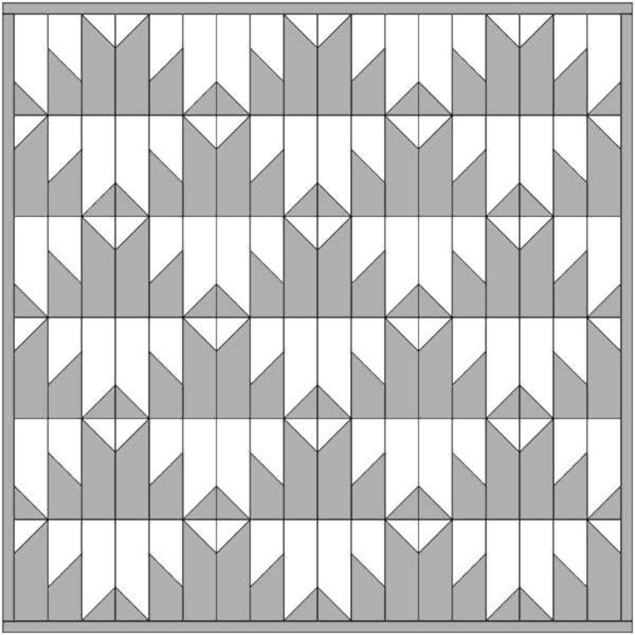 Quick Quilt Top – Delectable Mountains: Help us pick a design layout - Mirrored Mountains