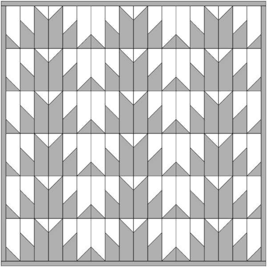 Quick Quilt Top – Delectable Mountains: Help us pick a design layout - Stacked Mountains