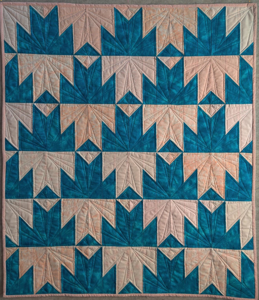 Quick Quilts 2023 – Delectable Mountains - Win our finished quilt - finished quilt