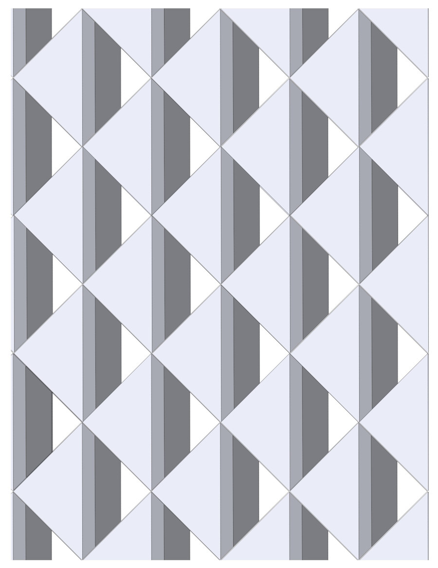 Quick Quilt Tops - Half Square Triangle Block: Help us pick a pattern - fish school pattern