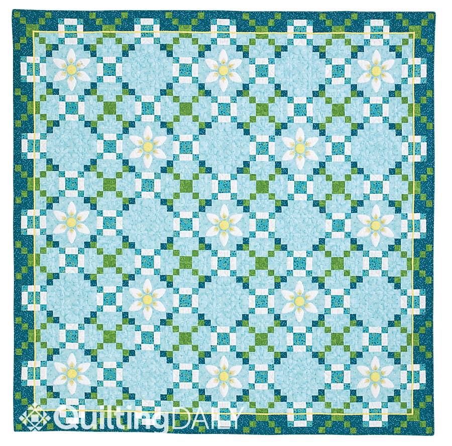 Free pattern: Irish Spring Surprise - full size view of the quilt pattern